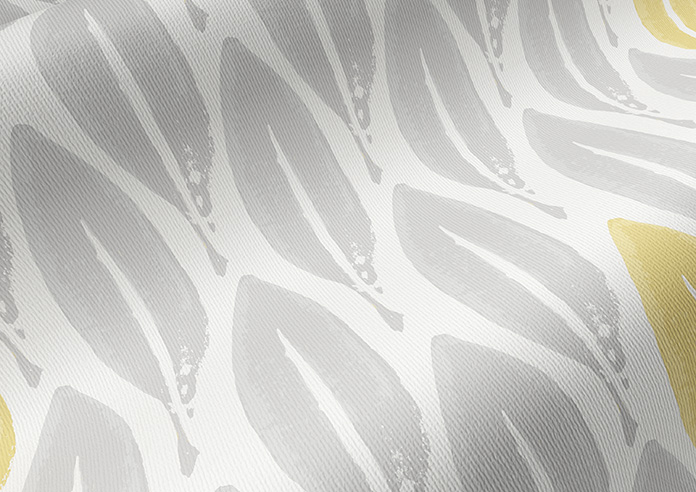 Leafy Print, Yellow Splash - Twist&Fit Roller Blind - Image 4